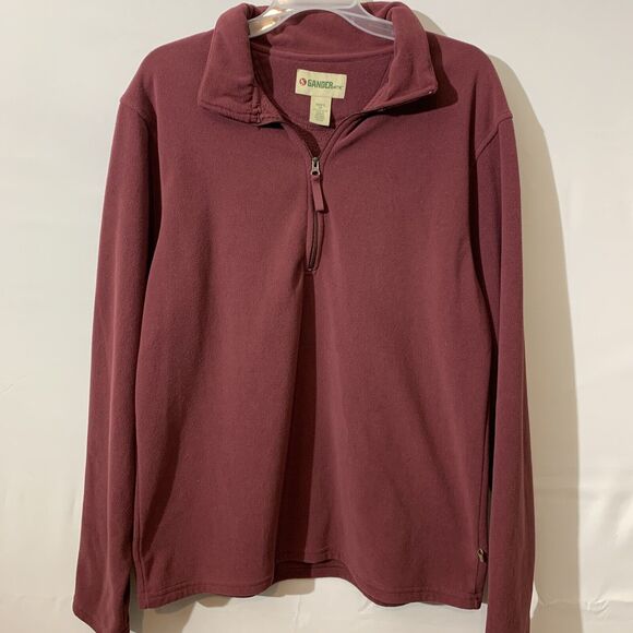 Mens Gander Mtn Fleece Pullover Size M Maroon Good Condition - Picture 1 of 4